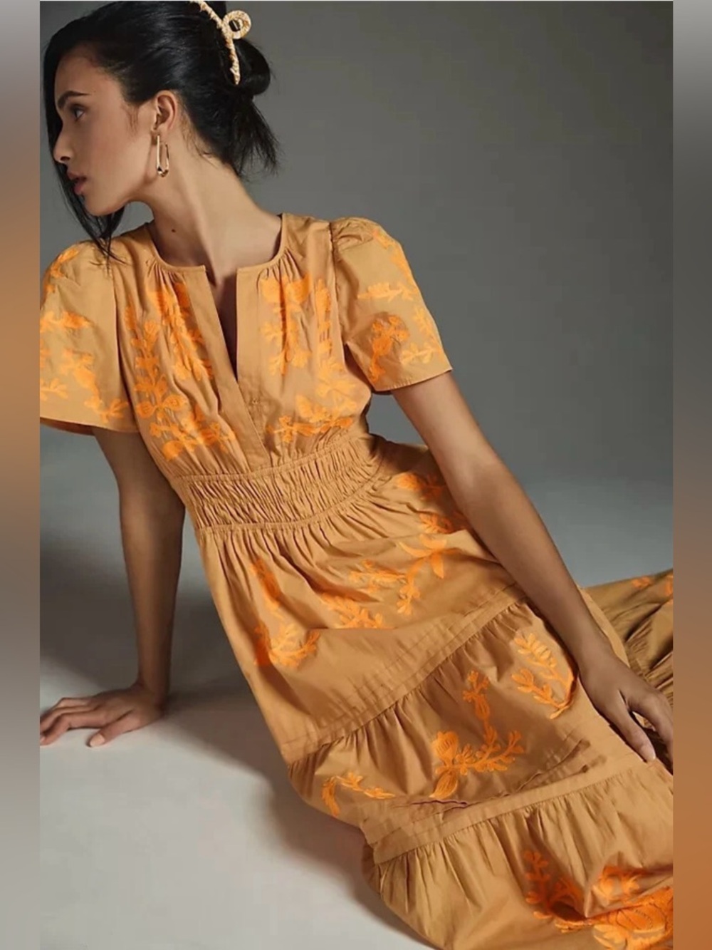 Preowned Anthropologie Maeve Somerset Maxi Dress Size XL